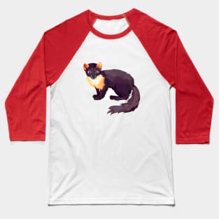 Illustration of cute illustration of cute marten Baseball T-Shirt